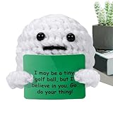 Positive Häkelpuppe - Inspirierendes Plüschspielzeug, handgefertigtes Motivationsgeschenk |...