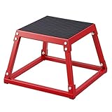 VEVOR Plyometrische Sprungbox, 305 mm Plyo-Box, Plyometrische Plattform Plyobox Rot, rutschfeste...