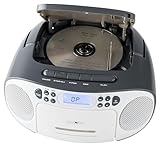 Reflexion CD-Player mit Kassette und Radio für Netz- und Batteriebetrieb (PLL UKW-Radio,...