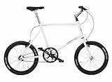 FK Cycling Mini Velo Fahrrad mit 20-Zoll-Rädern, Einheitsgröße, 480 mm, Weiß