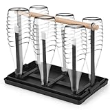 DUNSOO Flaschenhalter für SodaStream, Abtropfgestell Flaschen, 6-er Flaschenständer aus Metall,...