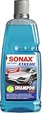 SONAX XTREME Shampoo 2 in 1 (1 Liter) Autoshampoo Konzentrat ohne Abledern zur Reinigung lackierter...