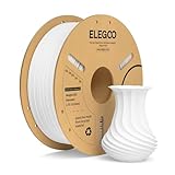 ELEGOO PLA+ Filament 1.75mm Weiß 1KG, PLA Plus 3D Drucker Filament, Härter und Stärker...