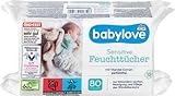 Babylove Feuchttücher sensitive 960 Tücher, Ohne Alkohol, Ohne Parfum, Vegan, pH-hautneutral...