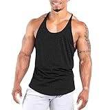 Agilelin Herren Muskel Stringer Tanktop,Gym Trainings Muskelshirts,Strecken Sport Shirts,Schnell...