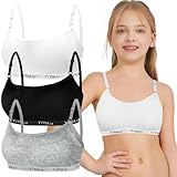 Mädchen Sport BHS Teens Unterwäsche mit Abnehmbar Gepolsterte und Verstellbarem Schultergurt...