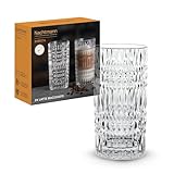 Nachtmann 2-teiliges Latte Macchiato Gläser-Set, Kaffee-Gläser, Kristallglas, 434 ml, Ethno...