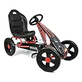 Hauck Cyclone Go-Kart, Pedalfahrzeug mit Handbremse und verstellbarem Sitz für Kinder ab 4 Jahre -...