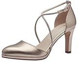 Tamaris Damen Pumps Hochzeit 1-22450-42 Goldfarben, Groesse:41 EU