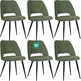 JIJIAN Esszimmerstühle 6er Set, Stühle Esszimmer, Küchenstühle, Wohnzimmer Essstühle mit...