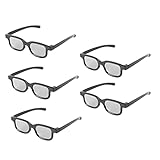 Homoyoyo 5 Paar 3D-Game-Brille 3D-Videobrille 3D-Brille Für Kinofilm Polarisator 3D-Filmbrille...