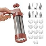Kekspresse - Manuelle Backwerkzeuge aus Edelstahl | Keksmaschine und Gebäckpresse für den Einsatz...