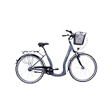 HAWK City Comfort Deluxe Plus Special inkl. Korb I Damenfahrrad 26 Zoll I Stadtfahrrad I Leichtes...