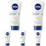 NIVEA 3in1 Anti-Age Q10 Hand Creme (75 ml), Anti-Falten Handpflege mit Q10 und UV-Filter, pflegende...