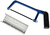 Werkzeyt Schneidladen-Set Alu 2-teilig - blau/schwarz - Allzwecksäge mit Metallsägeblatt 150 mm -...