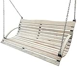 NEU Holz Hollywoodschaukel Bank Sitz ZUR SCHAUKEL 180 150 120 cm + Kette + KARABINER XXL (180)