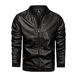 herren lederjacke echtleder lang motorradjacke herren leder rot pu ledermantel herren schwarz lang...