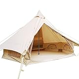 Ballsea Campingzelt für 4 Personen, sechseckiges Zelt, 3,5 m breit * 2,1 m hoch, aus Oxford-Gewebe,...