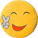Vnnigmn Emoji-Kissen Niedliche Puppe Emoticons Dekoratives Spielzeug Geburtstag Geschenk Kissen Home...