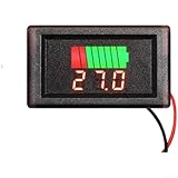 LED Digital Batterie Spannungsmesser für 12-60V Elektrofahrräder und Motorräder Wasserdicht mit...