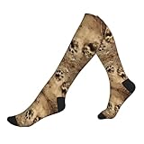 Sport-Kompressionssocken mit Pfotenabdruck, Damen-Laufsocken, Fußballsocken, Oberschenkelstrümpfe,...