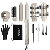 7MAGIC 6 in 1 Airstyler, Hairstyler, Lockenstab Auto-Wrap, Stylen Sie Beach Wave, Ionen Föhn,...