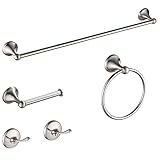 Hoomtaook 5 PCS Handtuchhalter Edelstahl Wandmontage Bad, Handtuchstange 60cm, Handtuchring,...