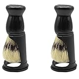 Remingtape 2X Weich Schwein Borste Bart Pinsel Friseur Rasier Werkzeug Männer Schnurr Bart Kamm Kit...
