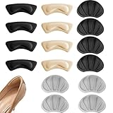 8 Paar Fersenpolster, Unsichtbare Fersenpolster, Heel Liners bequem, für zu große Schuhe & Stiefel...