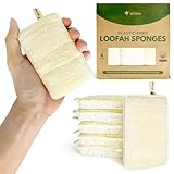 AIRNEX Natürlicher Luffa Spülschwamm – Kompostierbarer und Zellulose-Küchenschwamm 6er Set-...