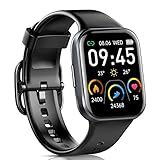 Jugeman Smartwatch Damen Herren, Fitnessuhr 1,69/'' HD Farbdisplay, 25 Sportmodi Fitness Tracker Uhr...