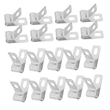 Gatuida 20 Stück Kabelclips U Förmige Kabelhalter für Zugentlastung und Kabelmanagement...