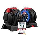 DH FitLife 24kg verstellbare Hanteln 3 bis 24 KG mit 12 Gewichtsstufen, Kurzhanteln Hanteln Set mit...
