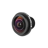 Kameraobjektiv, 5 MP Fisheye CCTV-Kameraobjektiv, M12 x 0,5, 185 ° Weitwinkelobjektiv, 1,7 mm...