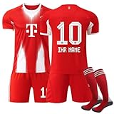 Personalised 2025/26 Bayern Home Football Jersey Set for Children and Adults Shorts with Free Name...