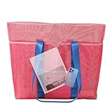 Zahoken Netz-Strandtasche, Badeanzug-Aufbewahrungstasche, Strand-Organizer-Tasche, für...