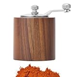 Manueller Pfefferstreuer - Holzsalz und Pfeffermühle | Küchenhelfer mit einstellbarem Mahlgrad...