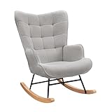 Lazyspace Schaukelstuhl Relaxsessel Stillsessel Schaukelsessel Wohnzimmersessel Schwingsessel mit...