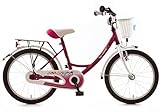 Bachtenkirch 18 Zoll Fahrrad Pink Qualitäts Kinderfahrrad für Mädchen ab 4 Jahre, PurPur