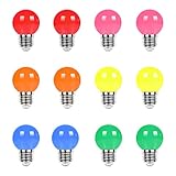 UYHGO Bunte Glühbirnen E27 LED Birne Bunt Farbige Glühbirne, 1W G45 Farbig Leuchtmittel Lampe,...