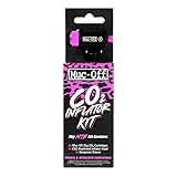 Muc-Off CO2 Inflator Kit, MTB – Presta und Shrader kompatible CO2 Fahrradpumpe – Fahrrad...