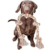 LUXMAY Hundespielzeug Seil für Starke große Hunde, 92 cm 5 Knoten, Seil für Aggressive Kauen,...