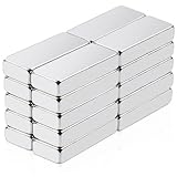 MIN CI 20 Stück Mini Magnete Stark, 20x10x3mm Neodym Magnete Extra Stark Rechteckig Magnet Flach...