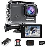 Apexcam M90 mit 64G Karte Action Cam 4K60FPS 64MP WLAN EIS Bildstabilisierung Sportkamera mit...