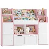 FOREHILL Kinderregal mit Bücherregal Kinderzimmer Möbel aus Holz Bücherregal für Kinder mit...