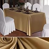 Mateju Tischrock Stehtisch Husse Rechteckige, Satiniertes Tischdecke für Partei, Feiern...