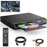 HDMI DVD Player | Unterstützt 1080P, USB, CD | Regionenfreier DVD Spieler für Fernseher | Mit...