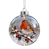 Yonuaret Vogelfiguren Als Christbaumschmuck Für Weihnachtsbaum - Winterliche Dekoration Anhänger...