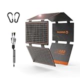 Solarpanel 60W, Flexsolar Tragbares faltbares Solarladegerät IP67 wasserdichtes Notstromcamping,...