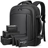 Lekespring Handgepäck Flugzeug für Herren Damen, 17 Zoll Laptop Rucksack Reiserucksack, 40L mit 6...